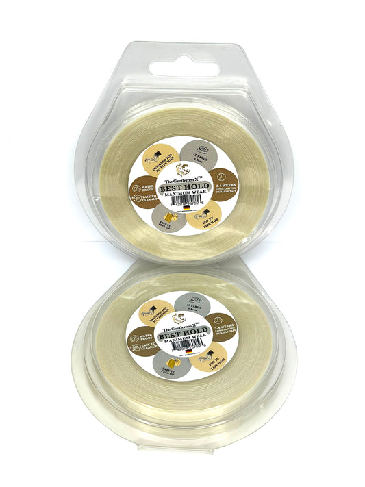 La Mejor Cinta Adhesiva 0.8cm 12 Yardas Una De Las Cintas Más Fuertes Para Extensiones De Cabello Con Cinta PU (FABRICADO EN ALEMANIA)