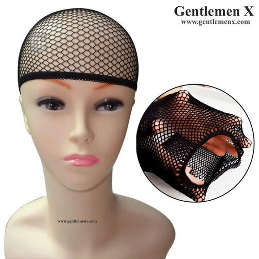 1 ud. Gorros de peluca, redecilla elástica negra, malla, dos extremos, gorros universales para hacer pelucas, talla única