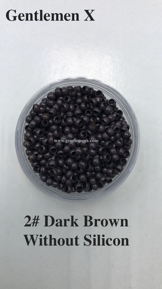 Cuentas Nano para Extensiones de Cabello Micro sin Anillo Forrado de Silicona para Extensiones de Cabello I Tip 3.0x1.8x2.2 mm 500 unidades
