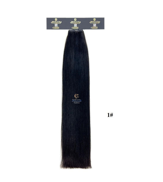 Extensiones de cabello sin costura de piel de poliuretano invisible Arnomeda Straight 24''-26'', 100% cabello humano Remy, 100 g