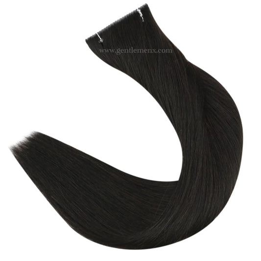 Arnomeda Calidad Premium 100% Cabello Humano Remy 24''-26'' 8cm Extensiones de Cinta Inyectada Invisible de Flores Color Natural 1B# 50g