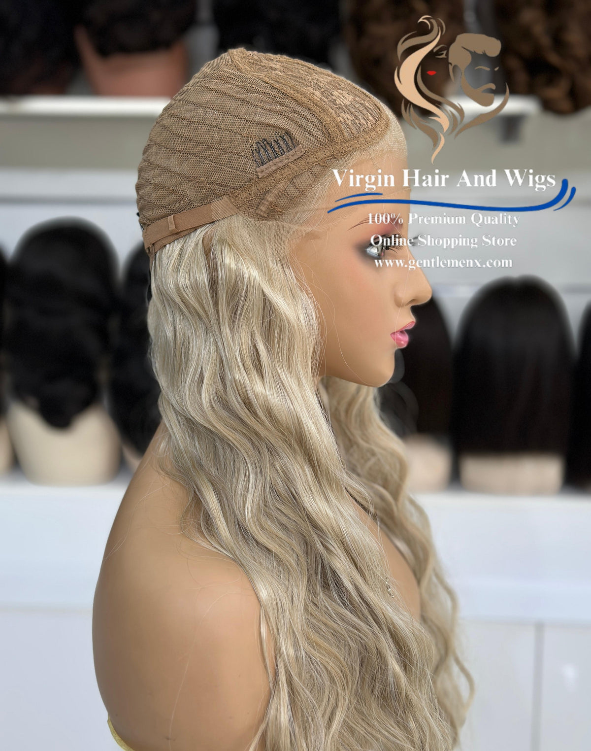 T-Part Front Lace Charity - Bonnie Heat Friendly Synthetic Lace Wig (Apric)