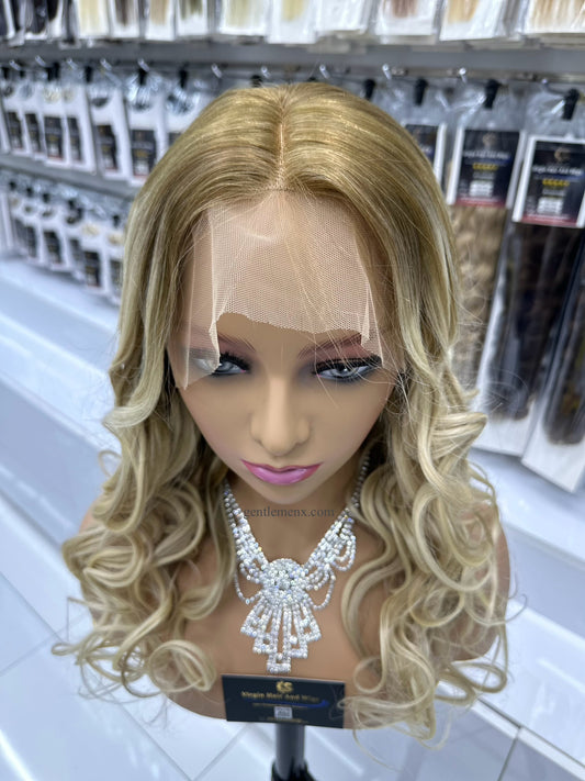 Zenkia 13x6 Encaje Frontal Europeo 100% Cabello Humano Remy Virgen de Calidad Premium Rizado Ondulado 6Y2#