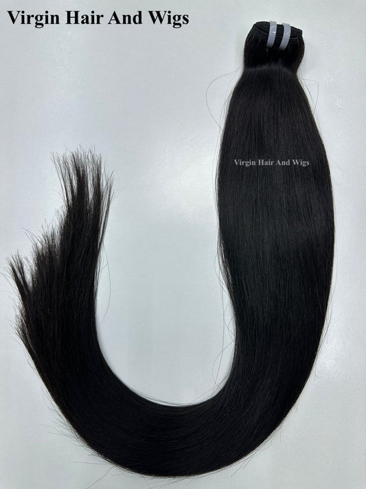 TGX Zenkia Pure 100% Cabello Humano Remy Virgen de Corea del Sur para Cortina 100g Liso