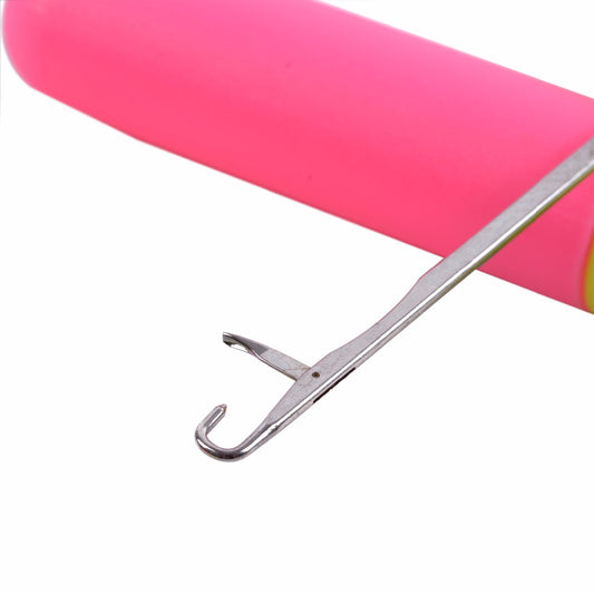 Agujas de plástico para tejer y ganchillo para cabello trenzado Jumbo, tejido de rastas