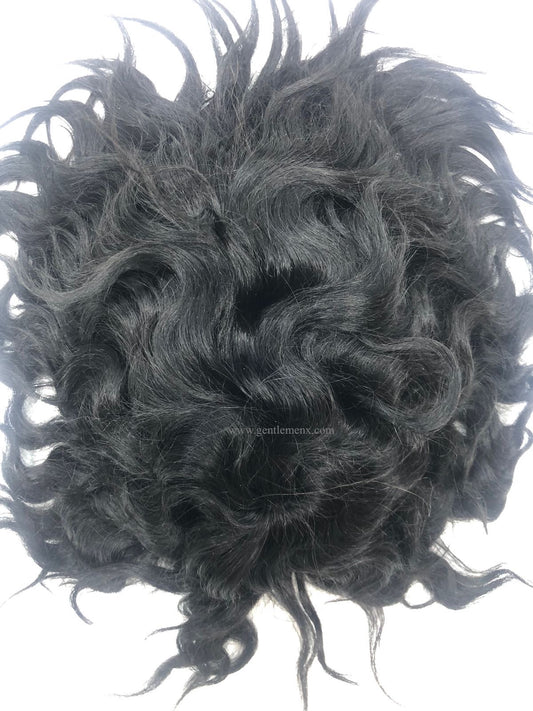 Peluca de hombre SU mono encaje frontal 100% cabello humano sistema capilar para hombres onda profunda