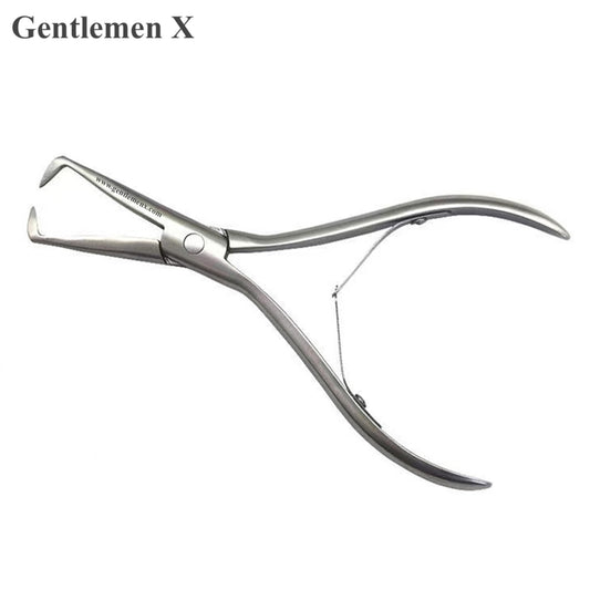 Gentlemen X Alicates de Extensión de Cabello de Codo de Acero Inoxidable para Quitar Tubos de Micro Anillos de Cabello I-Tip Herramientas de Eliminación de Cuentas P004