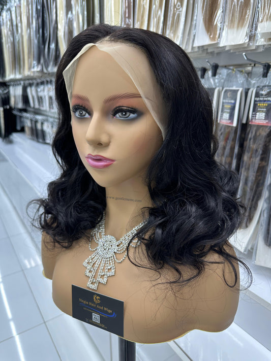 Peluca Arnomeda 13x4 Remy Front Lace de Onda Natural 100% Cabello Humano 12''-14''