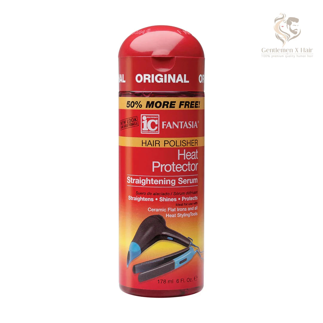 Fantasia IC hair polisher heat protectant straightening serum, 6oz