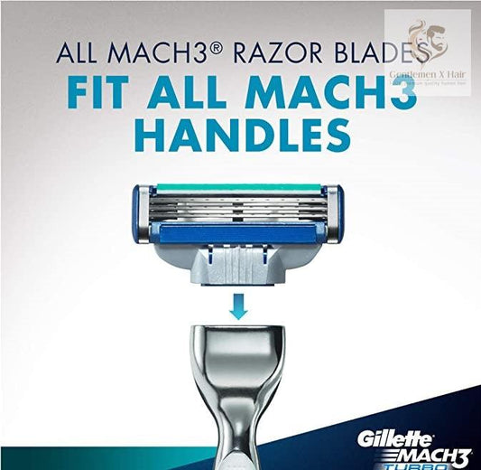 Gillette Mach3 Turbo Maquinilla de Afeitar con 2 Recambios