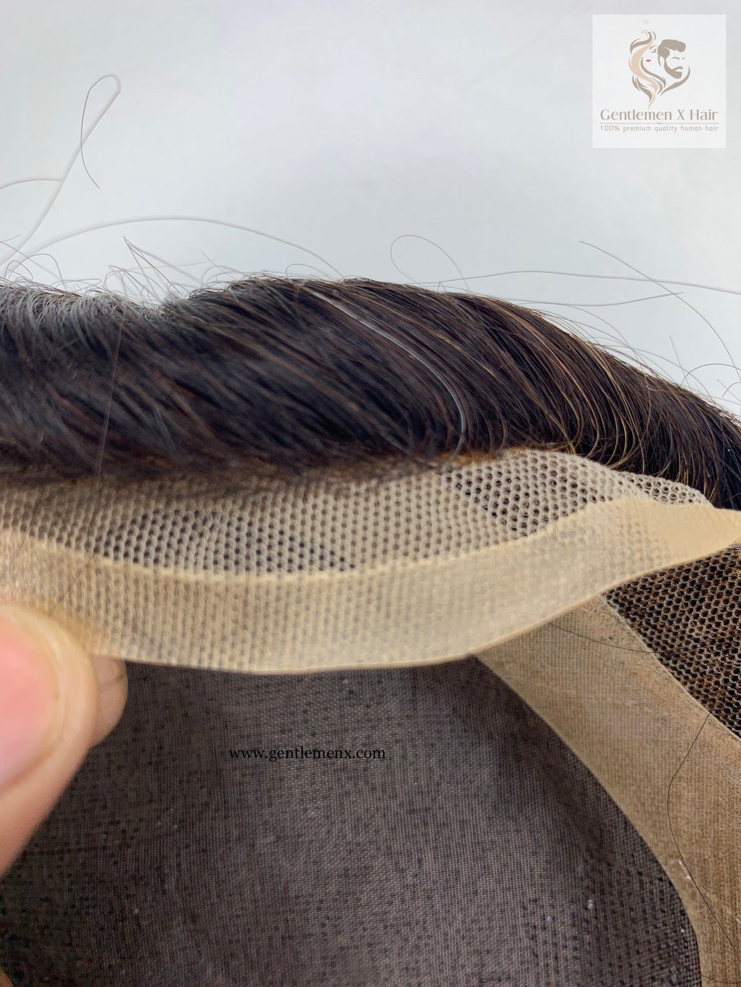 Gentlemen X VIP Duro Mono Dzire Front Lace Hair System, 100% Human Hair