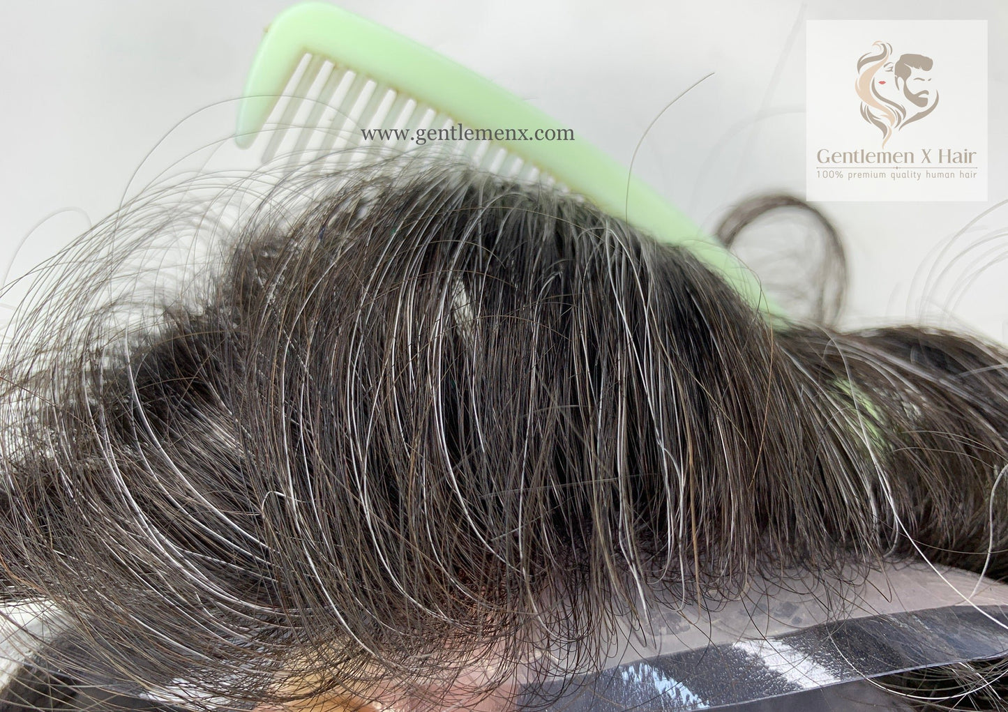 Gentlemen X Premium Thin Skin Bio Hair System, European Virgin Hair, 0.006mm