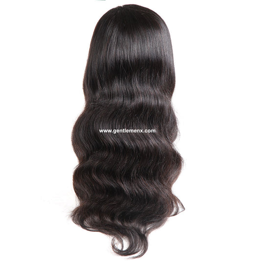 Nueva peluca de encaje frontal 13x4 de cabello humano Remy con línea de cabello natural y color natural
