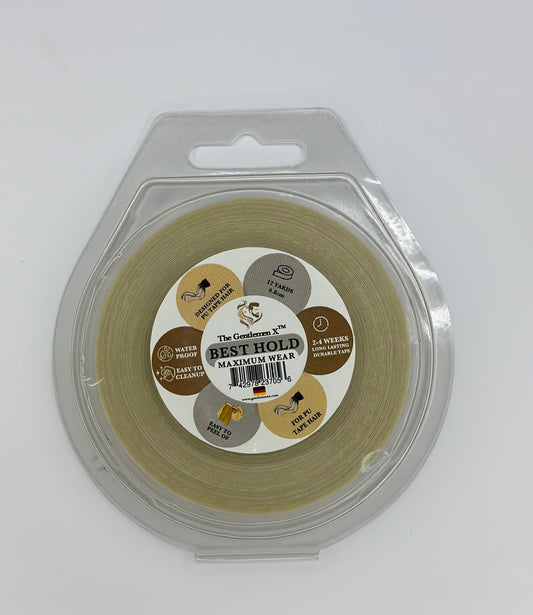 La Mejor Cinta Adhesiva 0.8cm 12 Yardas Una De Las Cintas Más Fuertes Para Extensiones De Cabello Con Cinta PU (FABRICADO EN ALEMANIA)