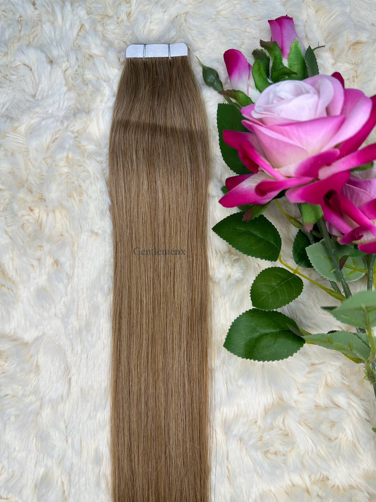 TGX Arsuim Tape-In Human Hair Extensions, Seamless PU, 24-26 inch, 20 pcs (40g)