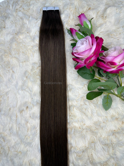 TGX Arsuim Tape-In Human Hair Extensions, Seamless PU, 24-26 inch, 20 pcs (40g)