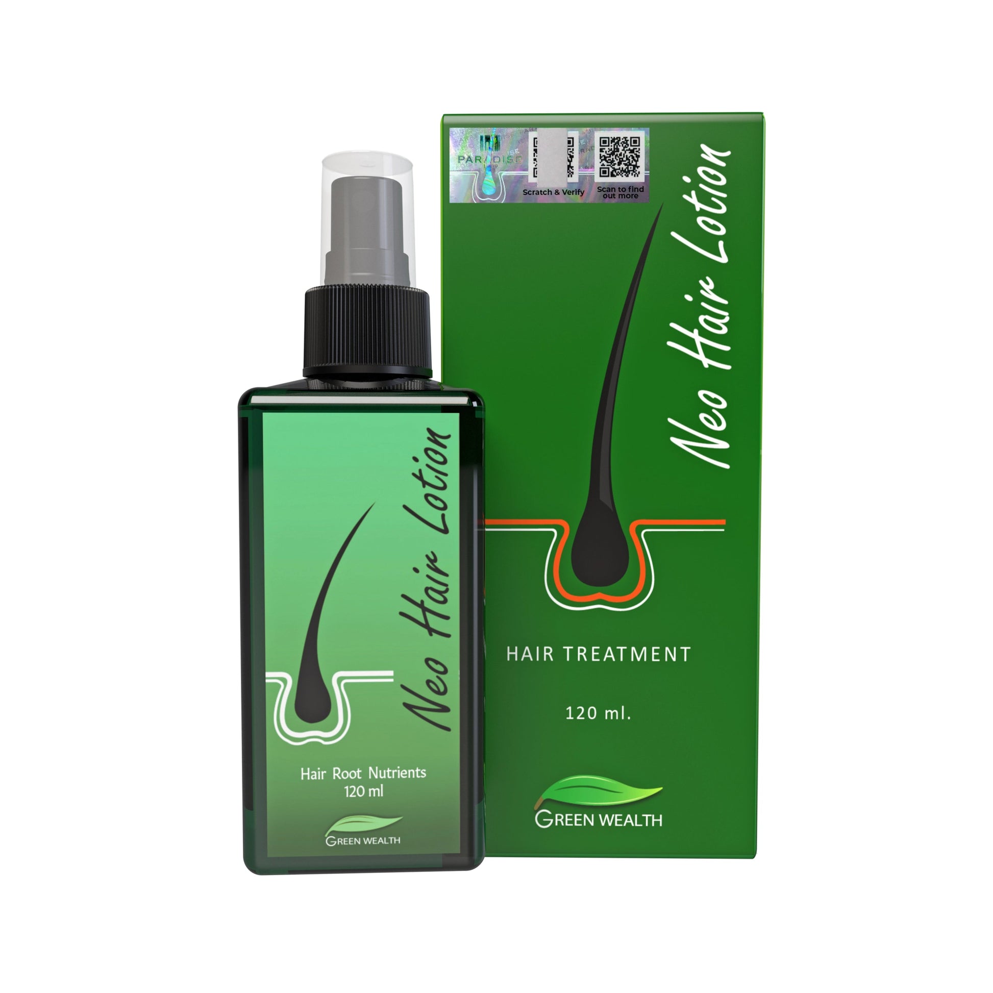 Neo Hair Lotion hair treatment with derma roller, 120ml