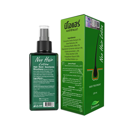 Neo Hair Lotion with Derma Roller, Hair Treatment & Root Nutrients, 120ml
