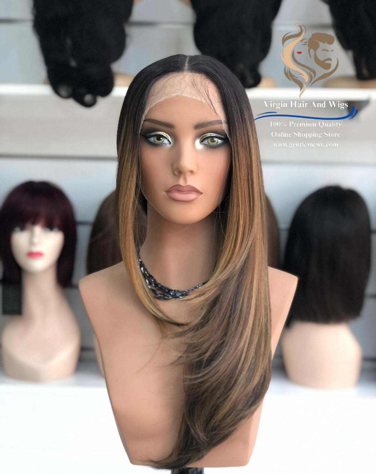 T-Part Front Lace Anne Chic Roberta Heat Friendly Synthetic Lace Wig (TT2/Carmel)