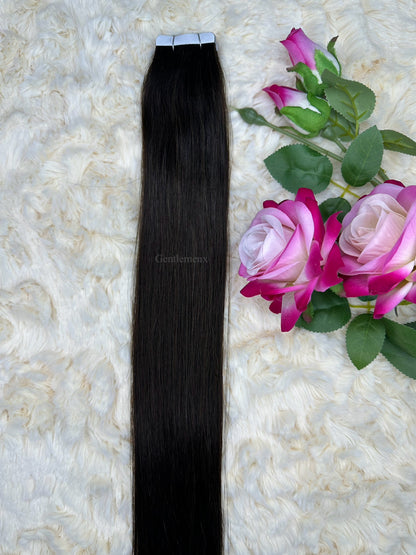TGX Arsuim Tape-In Human Hair Extensions, Seamless PU, 24-26 inch, 20 pcs (40g)