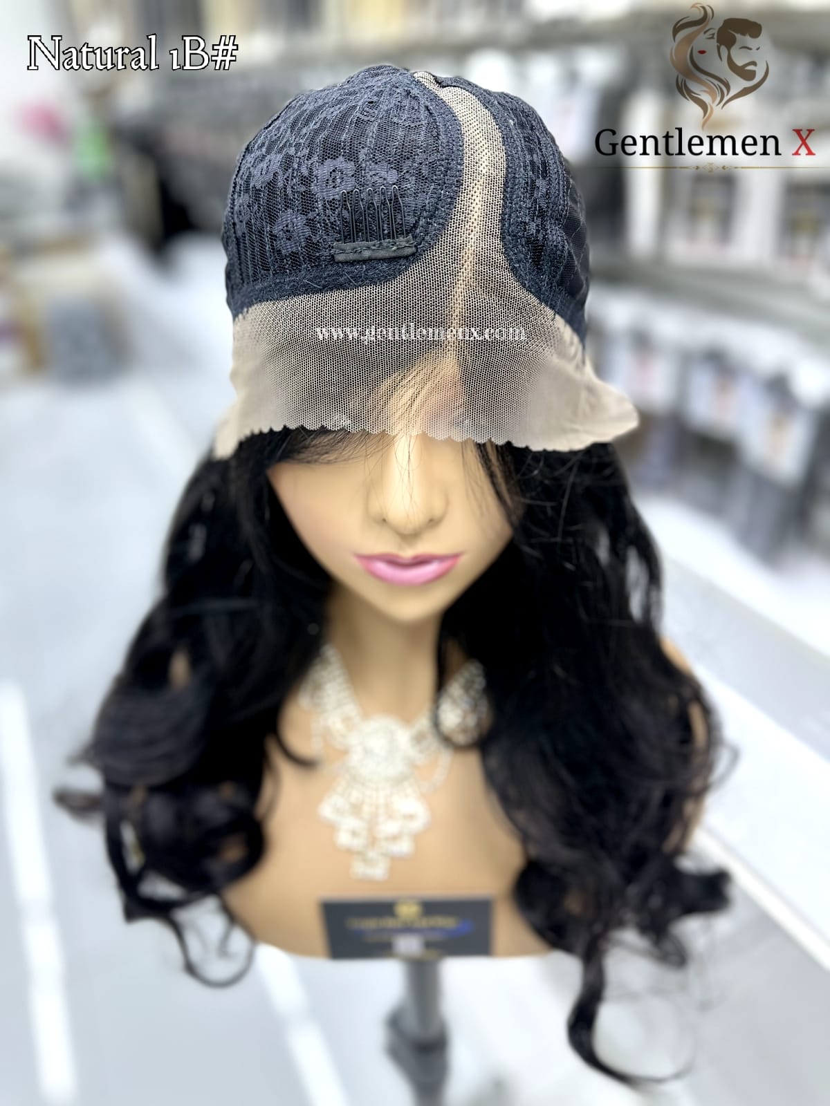 20''-22'' Arsuim Color Natural 1BSide T Part Remy human Hair Lace Wig Natural Wave