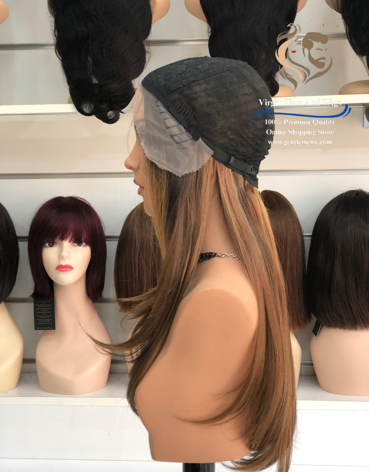 T-Part Front Lace Anne Chic Roberta Heat Friendly Synthetic Lace Wig (TT2/Carmel)