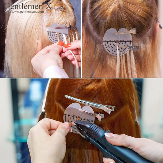 50 protectores térmicos para el cabello durante la unión de extensiones de queratina