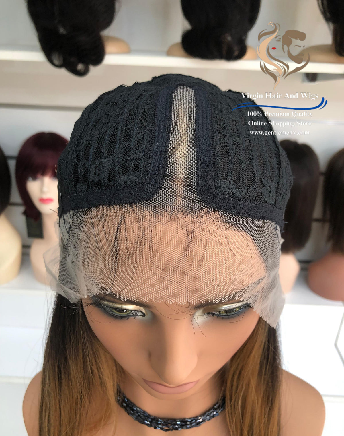 T-Part Front Lace Anne Chic Roberta Heat Friendly Synthetic Lace Wig (TT2/Carmel)
