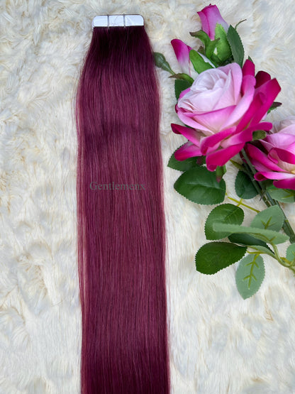 TGX Arsuim Tape-In Human Hair Extensions, Seamless PU, 24-26 inch, 20 pcs (40g)