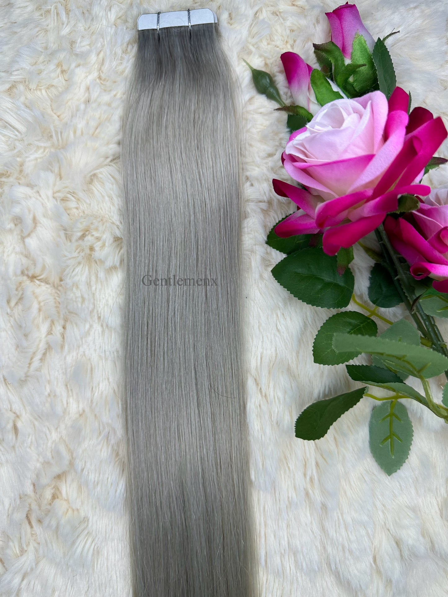 TGX Arsuim Tape-In Human Hair Extensions, Seamless PU, 24-26 inch, 20 pcs (40g)