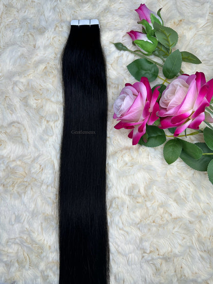 TGX Arsuim Tape-In Human Hair Extensions, Seamless PU, 24-26 inch, 20 pcs (40g)