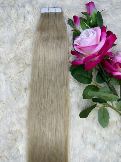TGX Arsuim Tape-In Human Hair Extensions, Seamless PU, 24-26 inch, 20 pcs (40g)