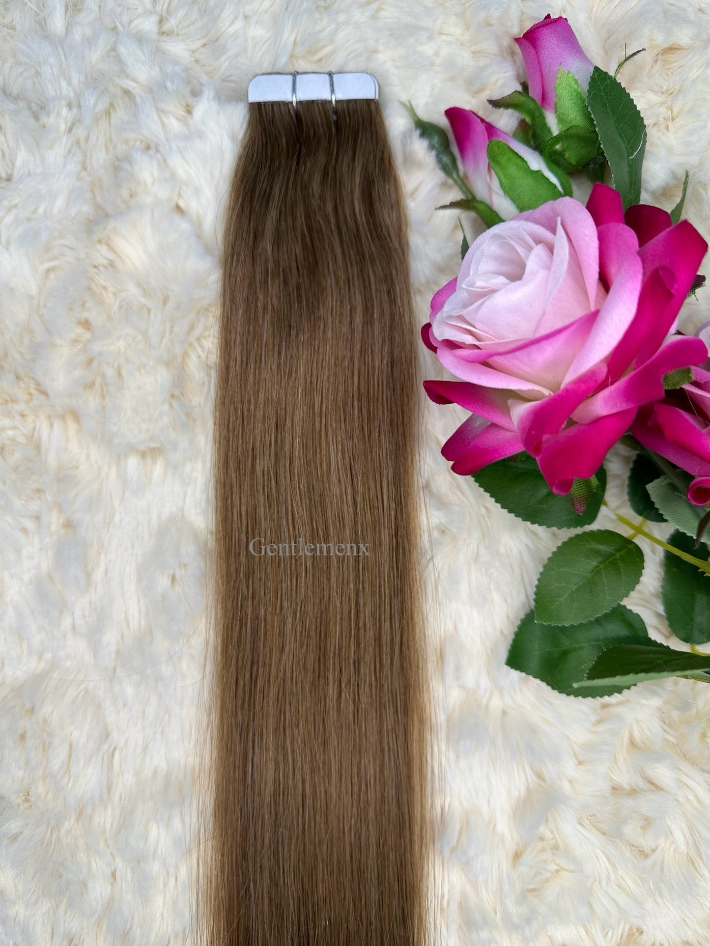 TGX Arsuim Tape-In Human Hair Extensions, Seamless PU, 24-26 inch, 20 pcs (40g)