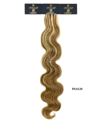 Arnomeda 24''-26''Body Wave Invisible PU Skin Seamless Hair Extensions 100% Remy Real Weft Human Hair 100g