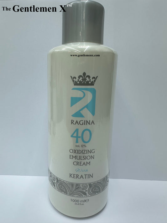 Ragina Emulsión Crema Oxidante con queratina 1000ml Solo Para Uso Profesional Hecho en Italia