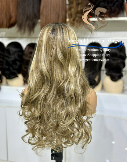 T-Part Front Lace Martha Chic Joyce Heat Friendly Synthetic Lace Wig (NTSN4/UN9/12R)