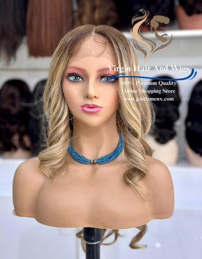 T-Part Front Lace Martha Chic Joyce Heat Friendly Synthetic Lace Wig (TATHL10A/6C/24J)