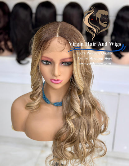 T-Part Front Lace Martha Chic Joyce Heat Friendly Synthetic Lace Wig (TATHL10A/6C/24J)