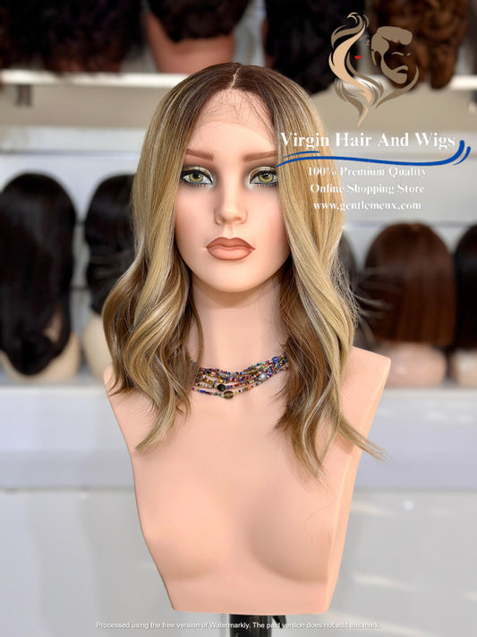 T-Part Front Lace Margaret - Melissa Heat Friendly Synthetic Lace Wig (MYSNT8/12Q/14R/22D)