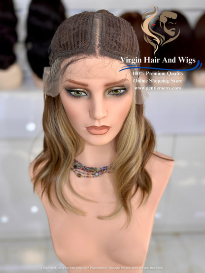 T-Part Front Lace Margaret - Melissa Heat Friendly Synthetic Lace Wig (MYSNT8/12Q/14R/22D)