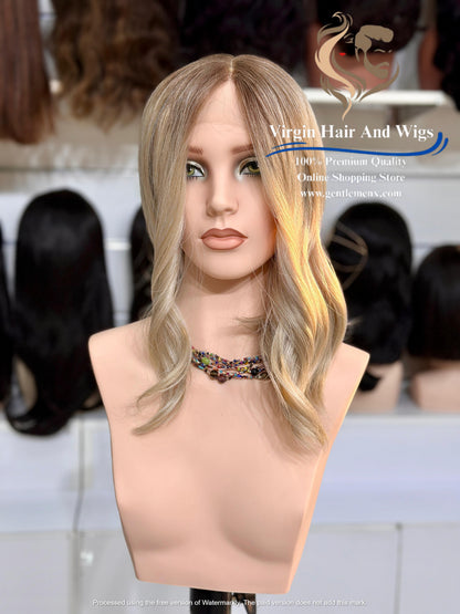 T-Part Front Lace Margaret - Melissa Heat Friendly Synthetic Lace Wig (RT10/Apric)