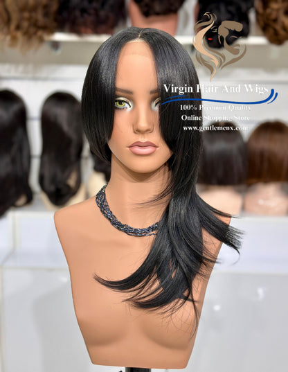 T-Part Front Lace TY-Curtain Rachel Heat Friendly Synthetic Lace Wig