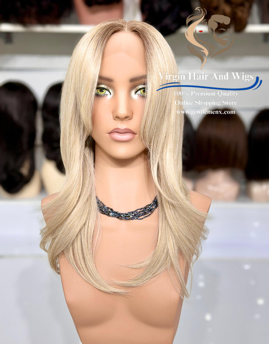 T-Part Front Lace TY-Curtain Rachel Heat Friendly Synthetic Lace Wig (RT10/Apric)