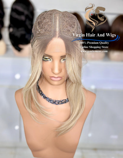 T-Part Front Lace TY-Curtain Rachel Heat Friendly Synthetic Lace Wig (RT10/Apric)