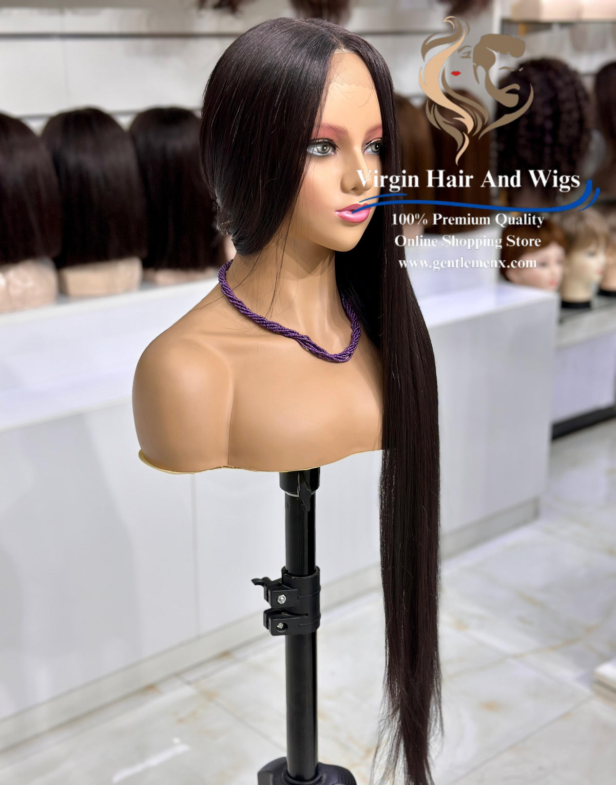 T-Part Front Lace Sarah - Super L-Straight Heat Friendly Synthetic Lace Wig (#4)