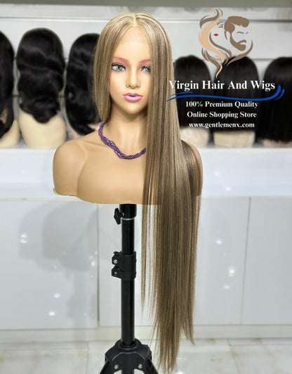 T-Part Front Lace Sarah - Super L-Straight Heat Friendly Synthetic Lace Wig (P4/10/16)