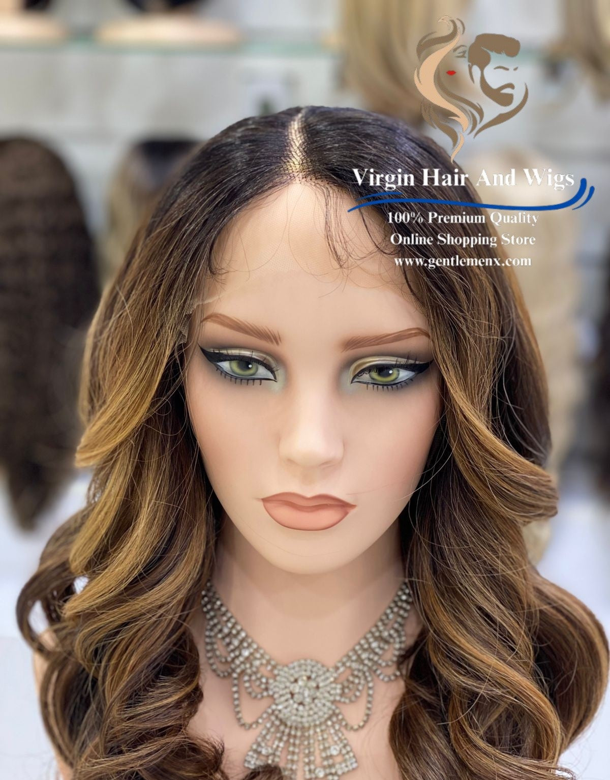 T-Part Front Lace Hannah Chic Bess Heat Friendly Synthetic Lace Wig (TT2/Carmel)
