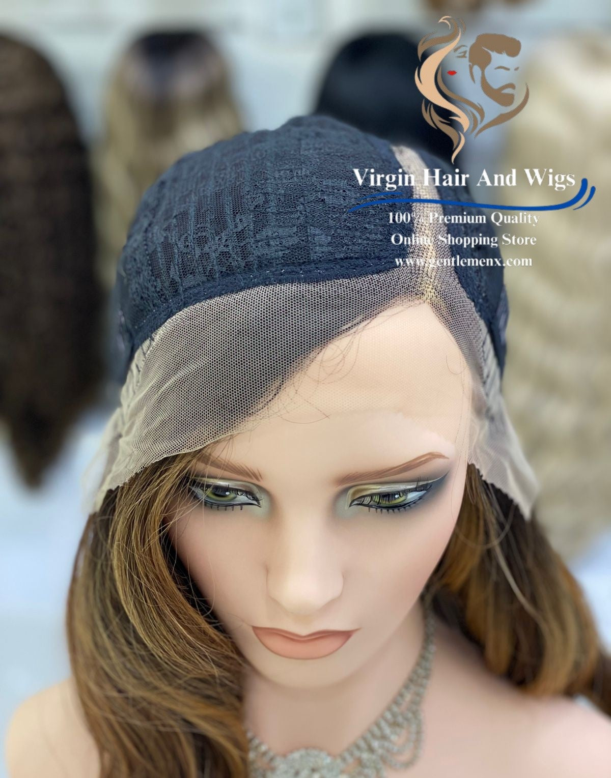 T-Part Front Lace Hannah Chic Bess Heat Friendly Synthetic Lace Wig (TT2/Carmel)