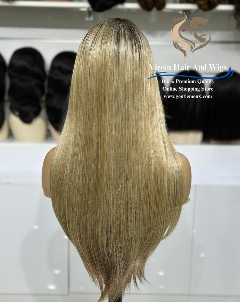 T-Part Front Lace Catherine - Susie Heat Friendly Synthetic Lace Wig (MYSNT8/12Q/14R/22D)