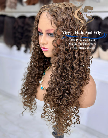 T-Part Front Lace Abegail - Shirley Heat Friendly Synthetic Lace Wig (C6)